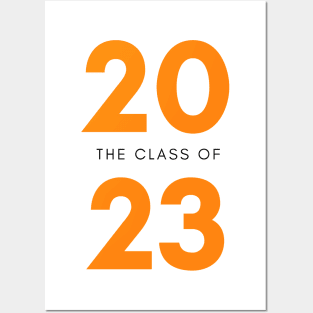 Class Of 2023. Simple Typography Black 2023 Class Of/ Graduation Design. Posters and Art